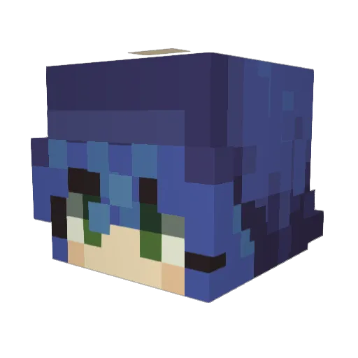 Tommmi90 Minecraft avatar head, 3D render