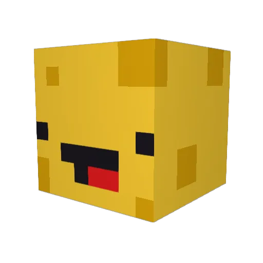 Tommmmmmmmmmeeee Minecraft avatar head, 3D render