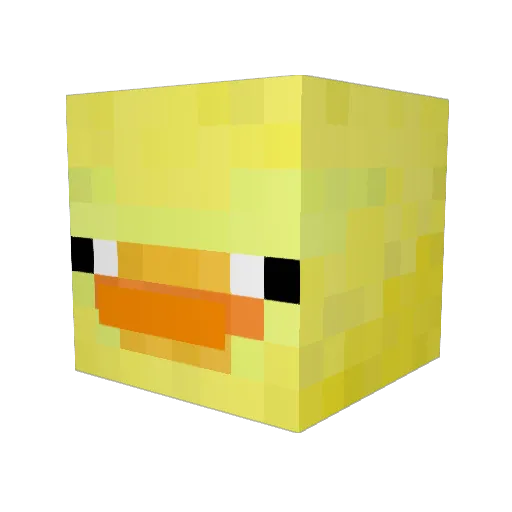 Tommmy Minecraft avatar head, 3D render
