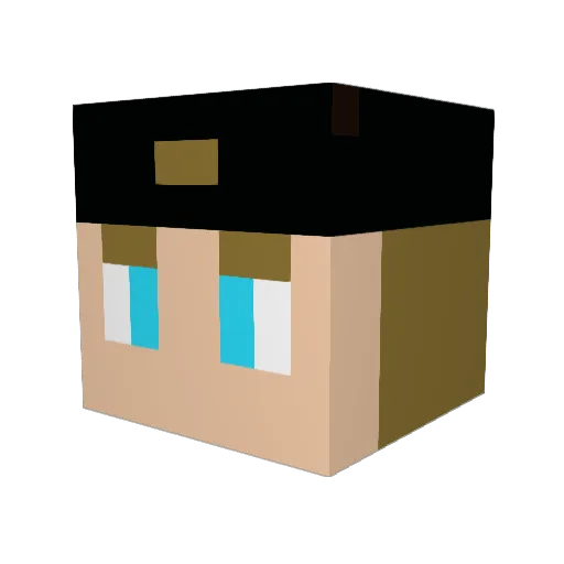 TommoBomb12 Minecraft avatar head, 3D render