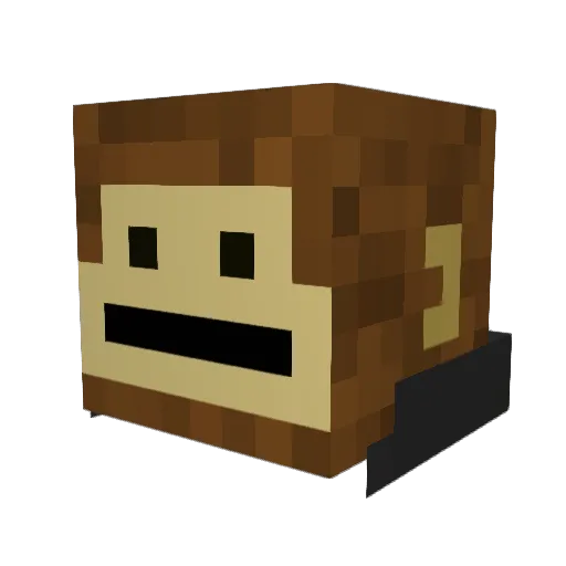 Tommonke69 Minecraft avatar head, 3D render