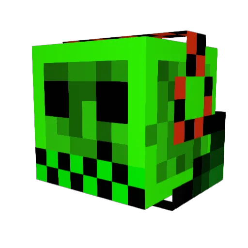 Tommster Minecraft avatar head, 3D render
