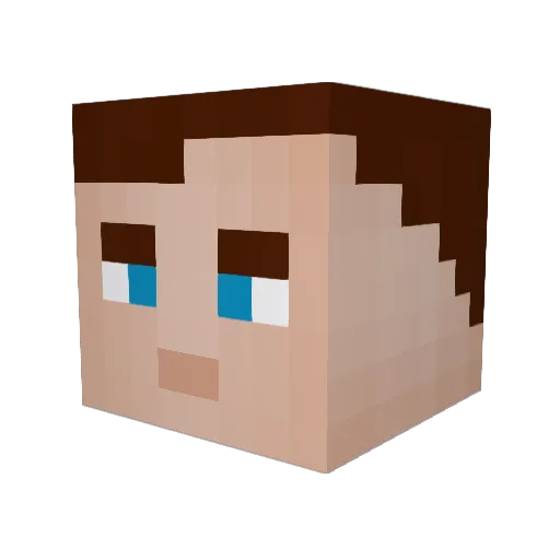 Tommy0472 Minecraft avatar head, 3D render