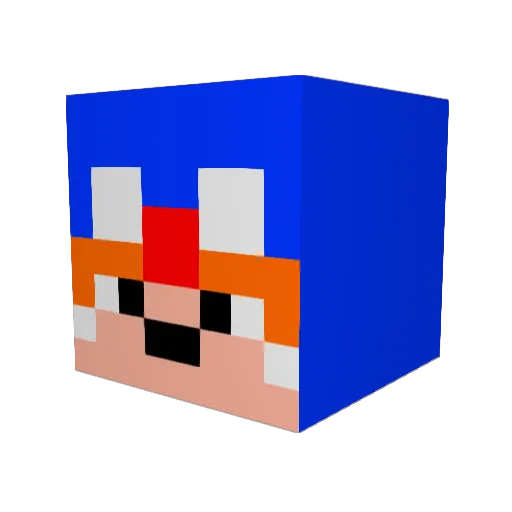 Tommy103 Minecraft avatar head, 3D render