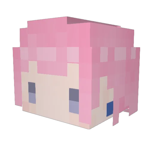 Tommy1117 Minecraft avatar head, 3D render