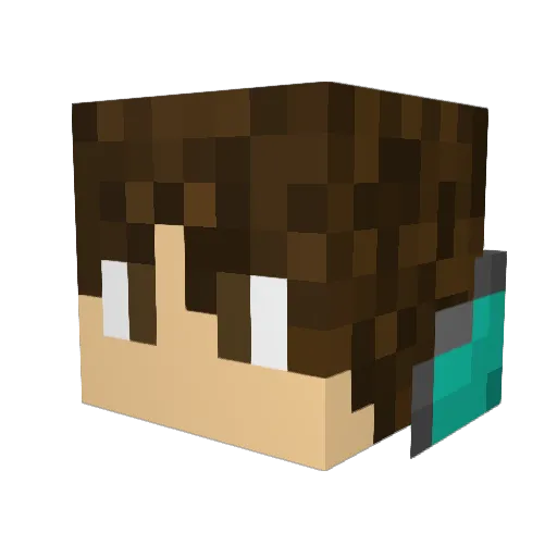 Tommy4774 Minecraft avatar head, 3D render