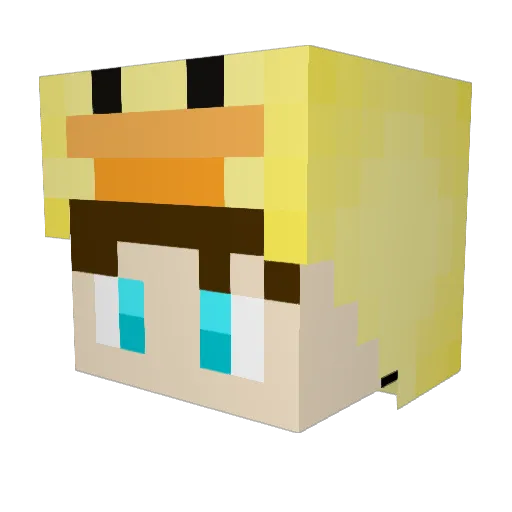 TommyBobby8 Minecraft avatar head, 3D render