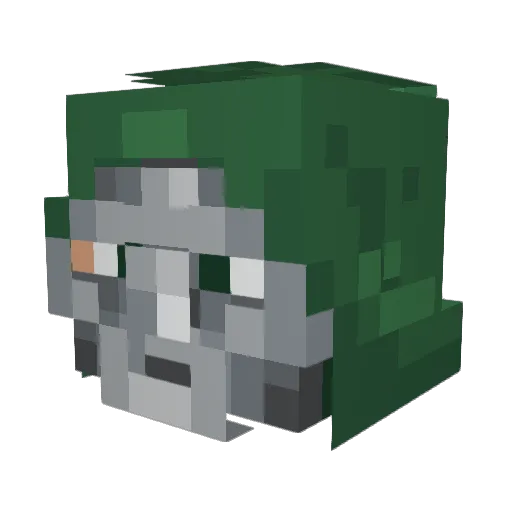 TommyBoi21 Minecraft avatar head, 3D render