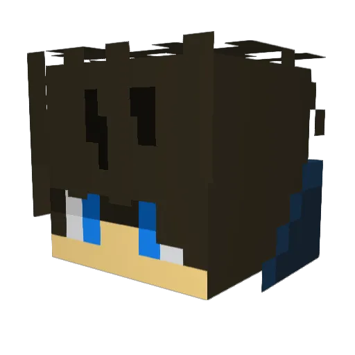 TommyBot399 Minecraft avatar head, 3D render