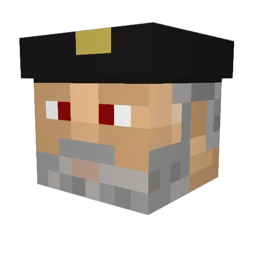 TommyDarck2002 Minecraft avatar head, 3D render