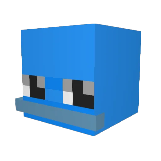 TommyFC Minecraft avatar head, 3D render