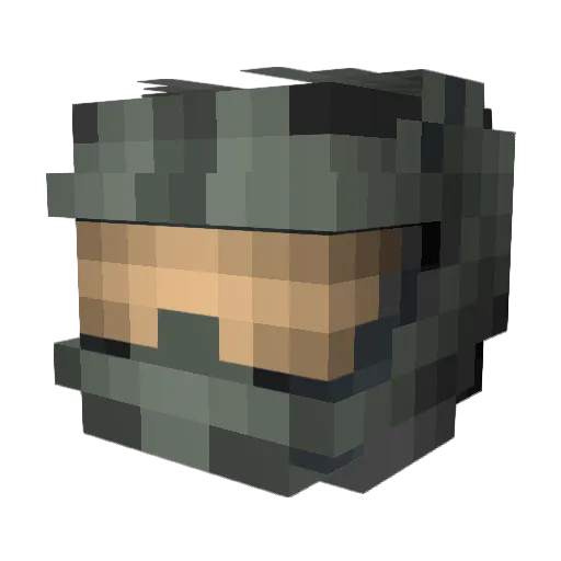 TommyGreen420 Minecraft avatar head, 3D render