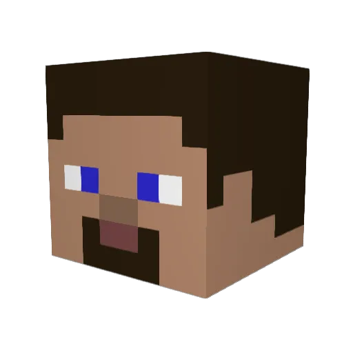 TommyGriz Minecraft avatar head, 3D render