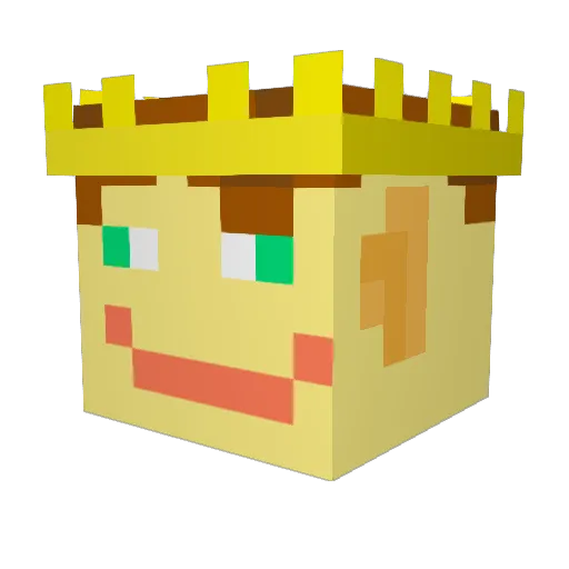 TommyGson Minecraft avatar head, 3D render