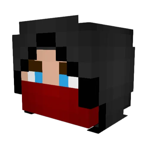 TommyGun33 Minecraft avatar head, 3D render