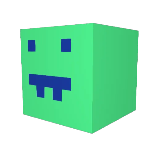 TommyGun68 Minecraft avatar head, 3D render