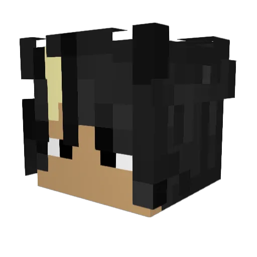 TommyIce Minecraft avatar head, 3D render