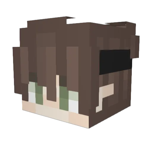 TommyInABoat Minecraft avatar head, 3D render