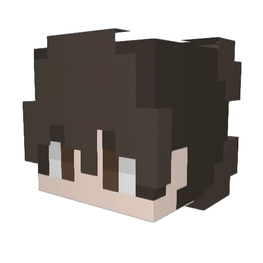 TommyMagicc Minecraft avatar head, 3D render