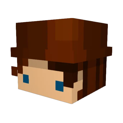 TommyMash Minecraft avatar head, 3D render