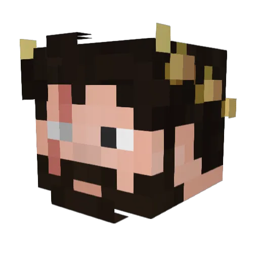 TommyPascal Minecraft avatar head, 3D render