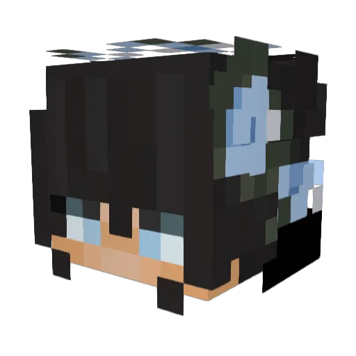 TommyRath Minecraft avatar head, 3D render