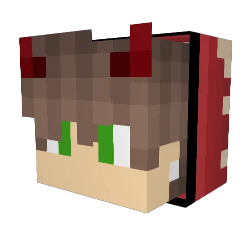 TommyTek_DxD Minecraft avatar head, 3D render