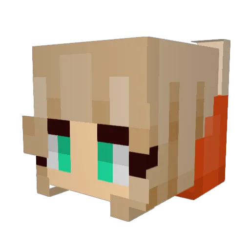 TommyV3 Minecraft avatar head, 3D render