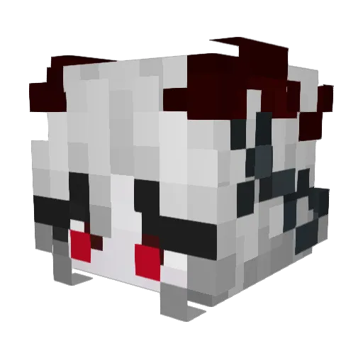 TommyX666 Minecraft avatar head, 3D render
