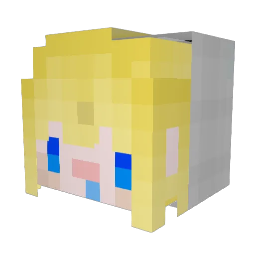 Tommy_0618 Minecraft avatar head, 3D render
