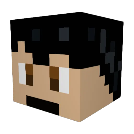 Tommy_is_talking Minecraft avatar head, 3D render