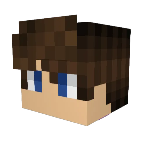 Tommyg145GOD Minecraft avatar head, 3D render