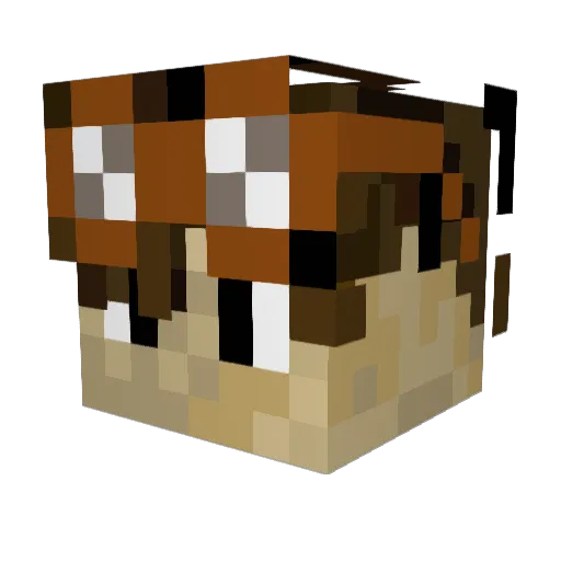 Tommyispain Minecraft avatar head, 3D render