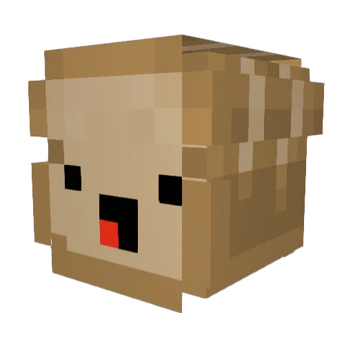 Tommytoast Minecraft avatar head, 3D render