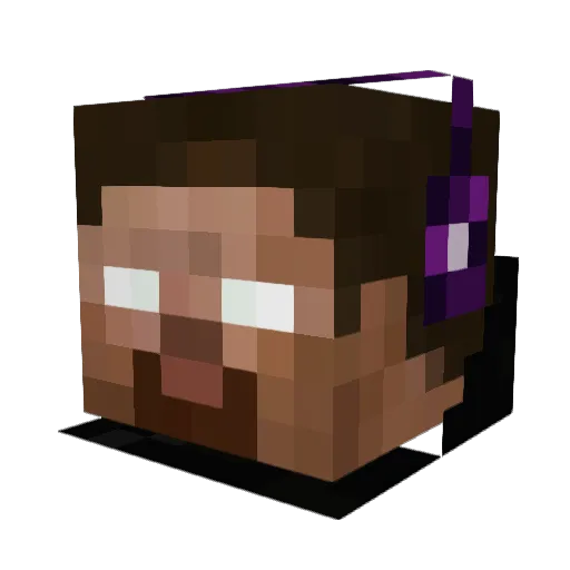 Tommyyeung Minecraft avatar head, 3D render