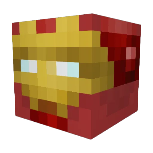 Tomnera Minecraft avatar head, 3D render