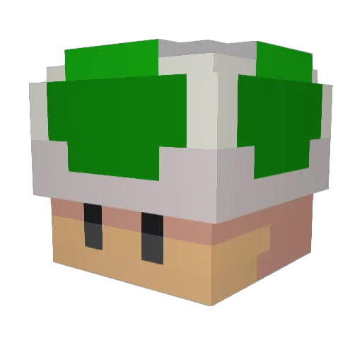 Tomo10969 Minecraft avatar head, 3D render
