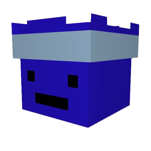 Tomo54_ Minecraft avatar head, 3D render