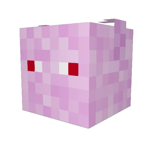 Tomo_NaNaShi Minecraft avatar head, 3D render