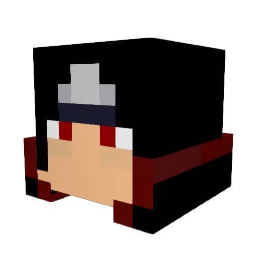 Tomobutta Minecraft avatar head, 3D render