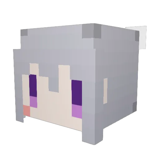Tomocchi3 Minecraft avatar head, 3D render