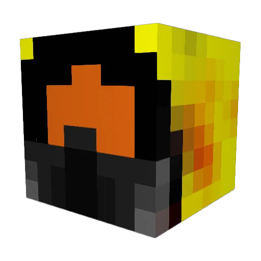 Tomocity Minecraft avatar head, 3D render