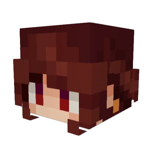 Tomokuu_ Minecraft avatar head, 3D render
