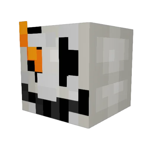 Tomopher Minecraft avatar head, 3D render