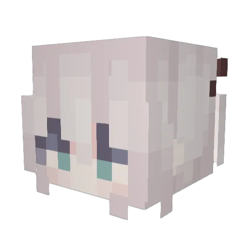 TomoriG59 Minecraft avatar head, 3D render