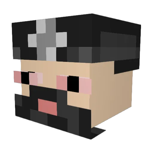Tomorn Minecraft avatar head, 3D render