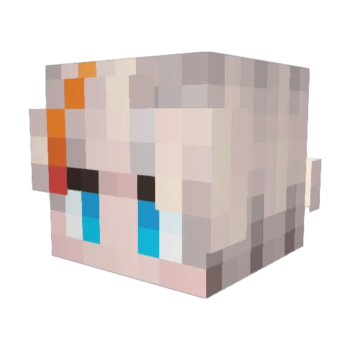 Tomorrow_am Minecraft avatar head, 3D render