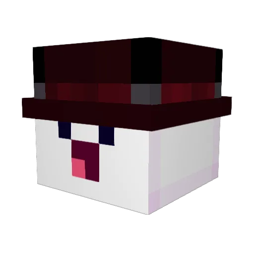 Tompel007 Minecraft avatar head, 3D render