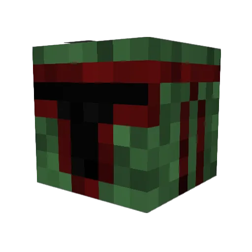 Tompkins Minecraft avatar head, 3D render