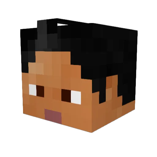 Toms94 Minecraft avatar head, 3D render